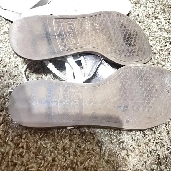 Womens Sandals Lot of 3 pair Circus thongs Slides Jelly White shoes sz 6 - Picture 7 of 7